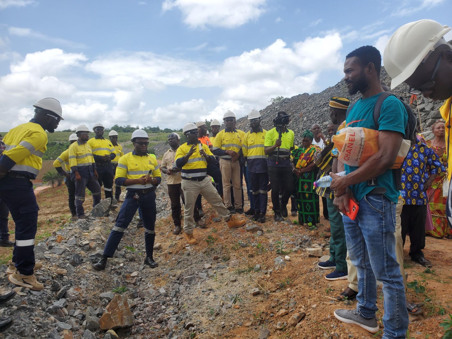 Large rehabilitated mining land with revegetation and stable landform
